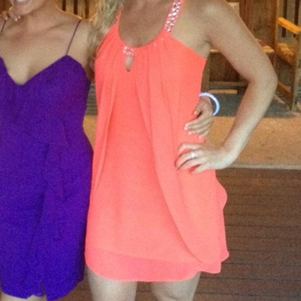 Beautiful pink/coral dress!